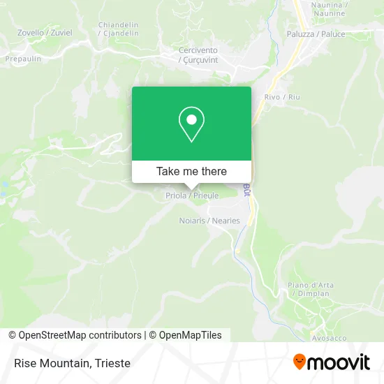 Rise Mountain map