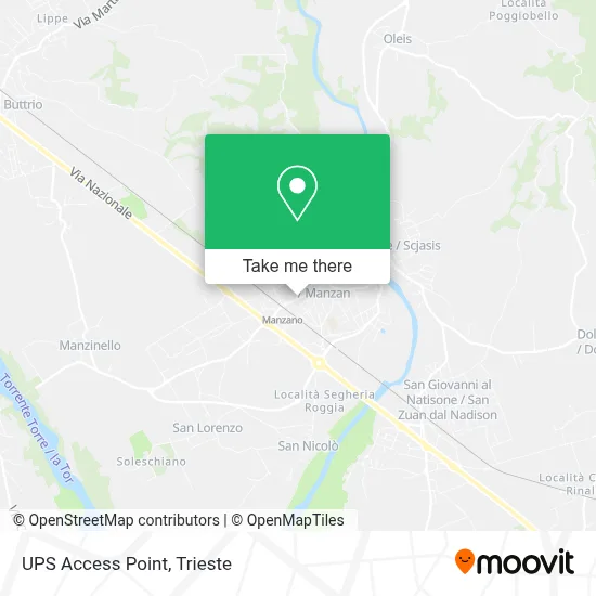UPS Access Point map