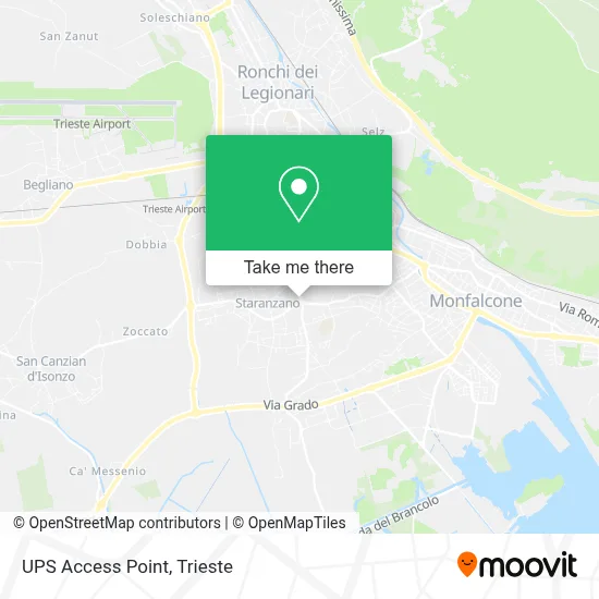UPS Access Point map