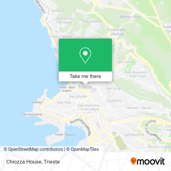 Chiozza House map
