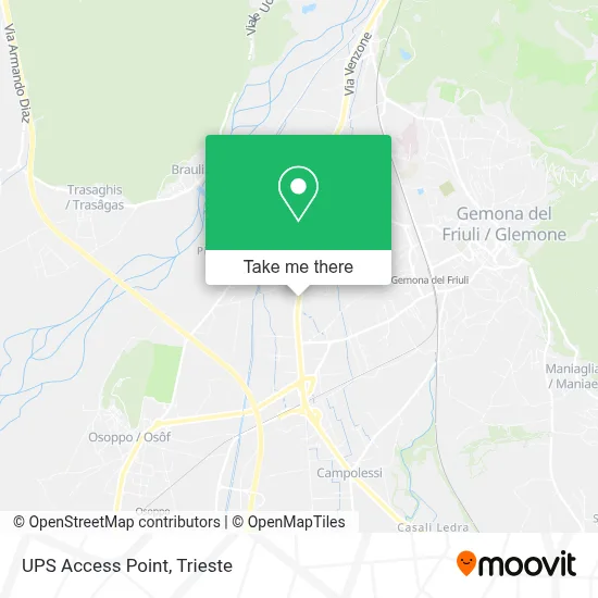 UPS Access Point map