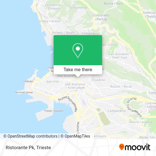 Ristorante Pk map