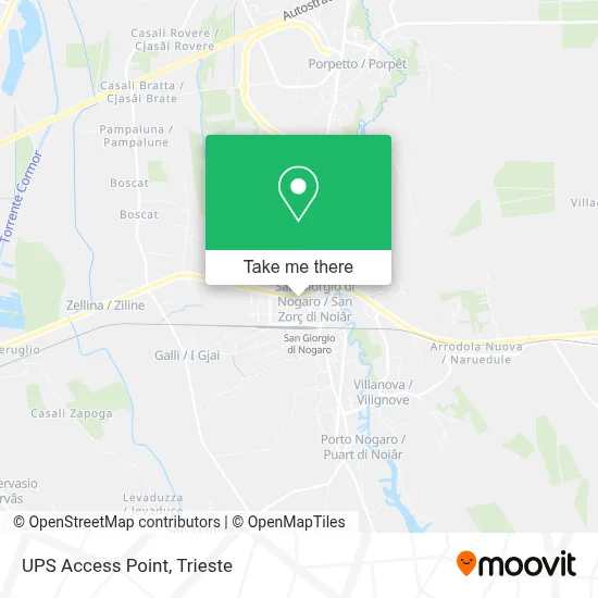 UPS Access Point map