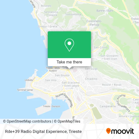 Rde+39 Radio Digital Experience map