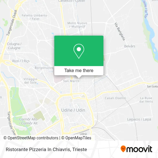 Ristorante Pizzeria In Chiavris map