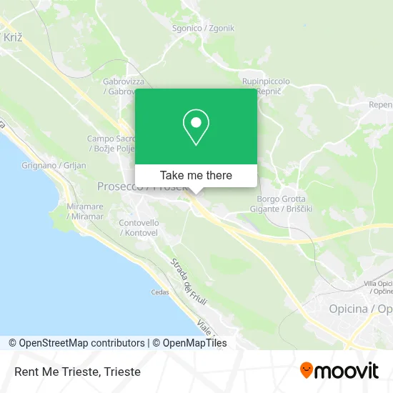 Rent Me Trieste map