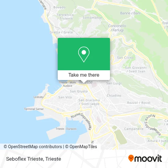 Seboflex Trieste map