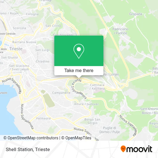 Shell Station map