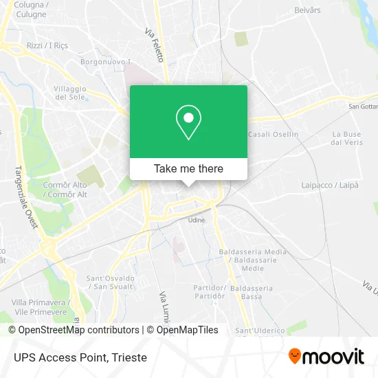 UPS Access Point map