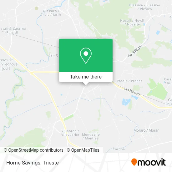 Home Savings map