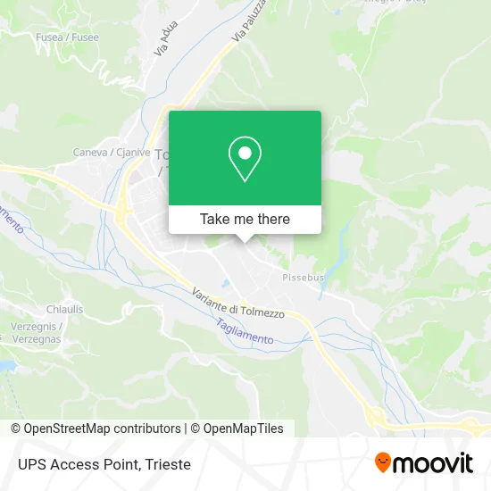 UPS Access Point map