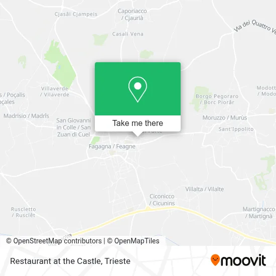 Restaurant at the Castle map