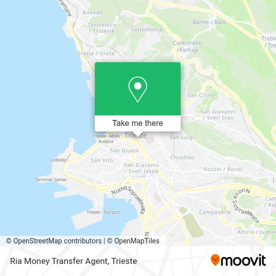 Ria Money Transfer Agent map