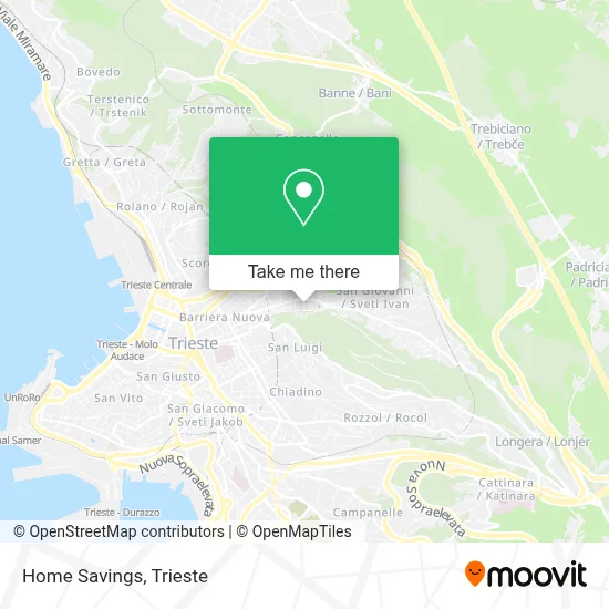 Home Savings map