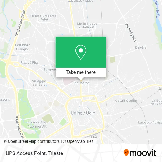 UPS Access Point map