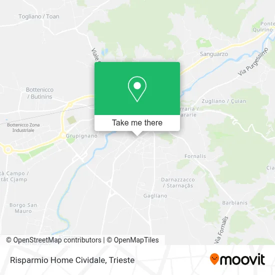 Risparmio Home Cividale map
