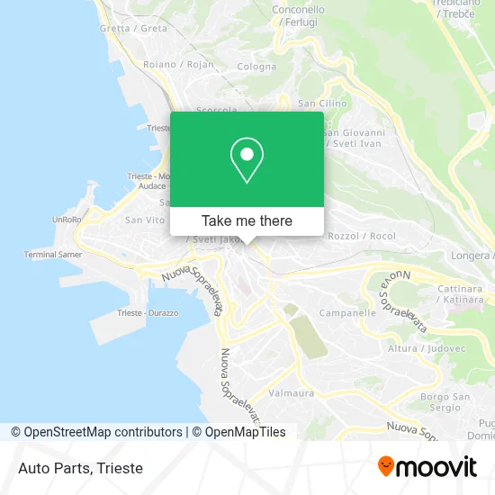 Auto Parts map