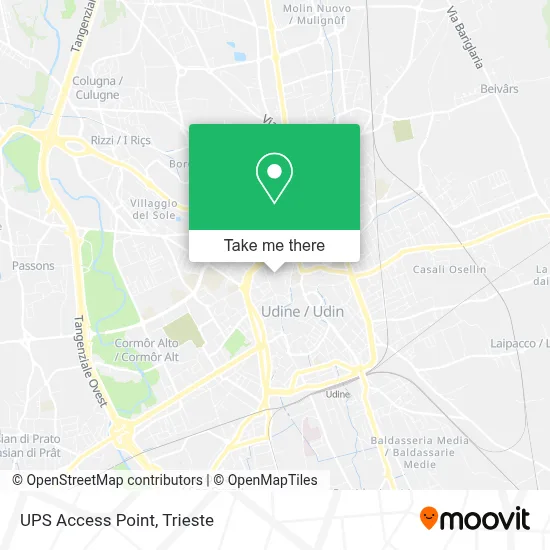 UPS Access Point map