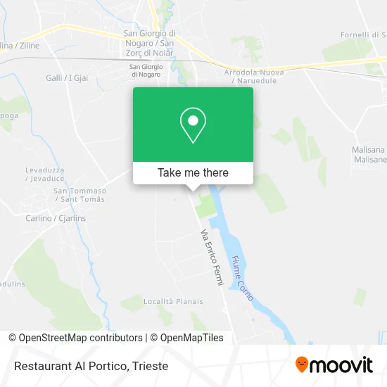 Restaurant Al Portico map