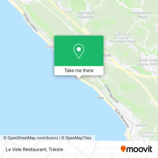 Le Vele Restaurant map