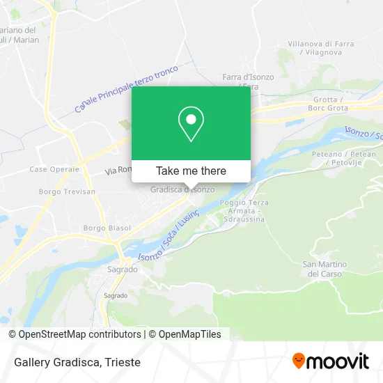Gallery Gradisca map