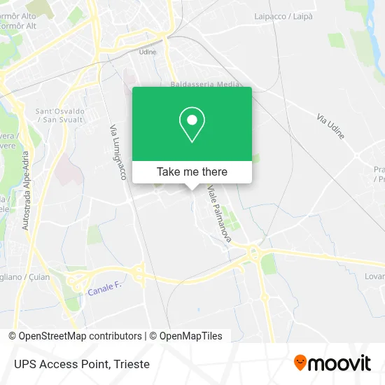 UPS Access Point map