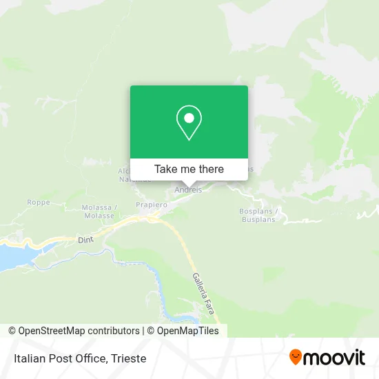 Italian Post Office map