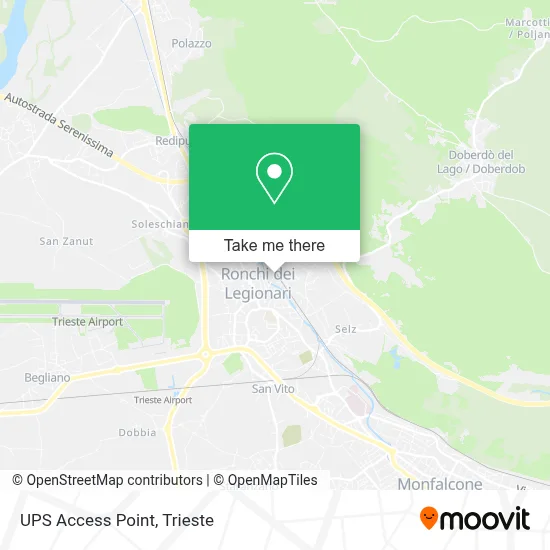 UPS Access Point map