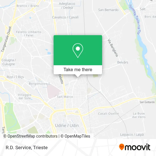 R.D. Service map