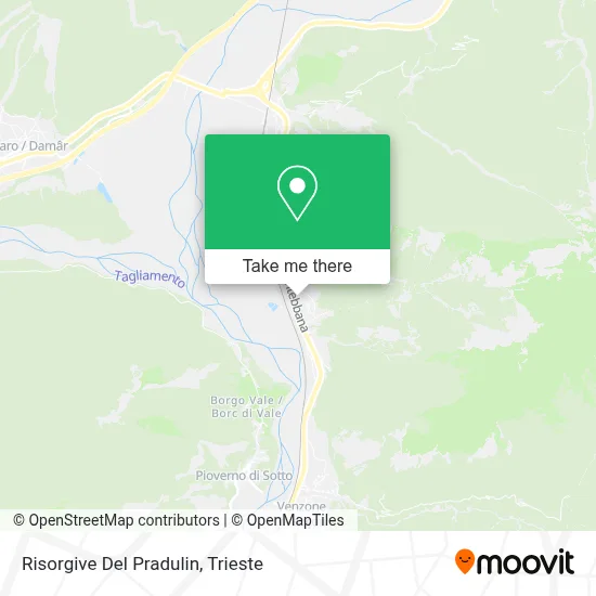 Risorgive Del Pradulin map