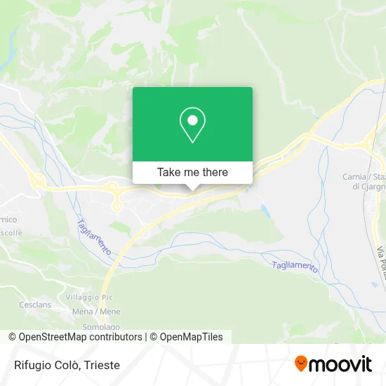 Rifugio Colò map
