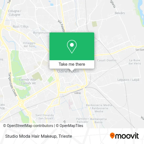 Studio Moda Hair Makeup map