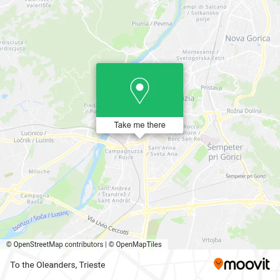To the Oleanders map