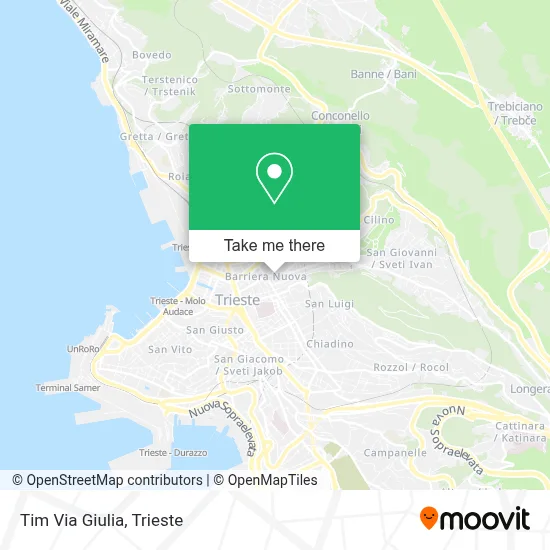 Tim Via Giulia map