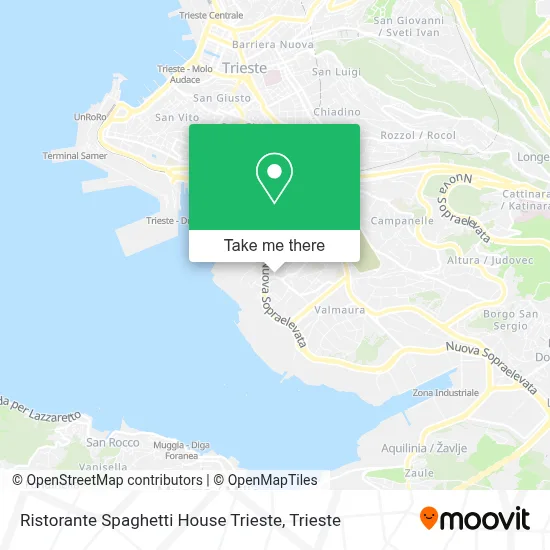 Ristorante Spaghetti House Trieste map