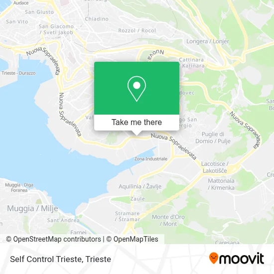 Self Control Trieste map