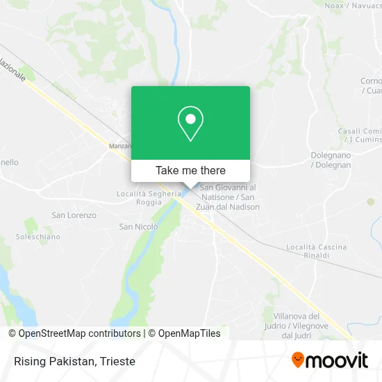 Rising Pakistan map