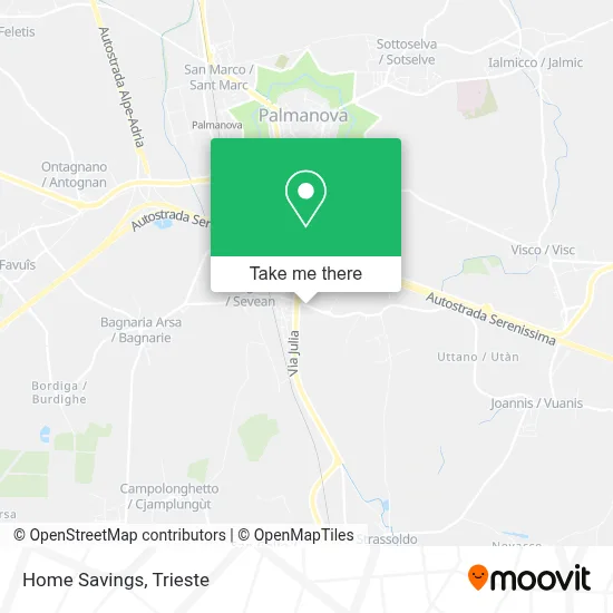 Home Savings map