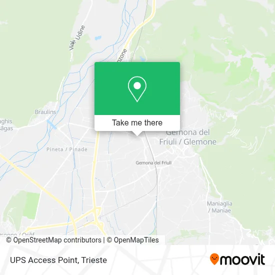 UPS Access Point map