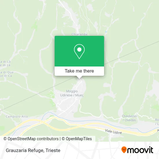 Grauzaria Refuge map