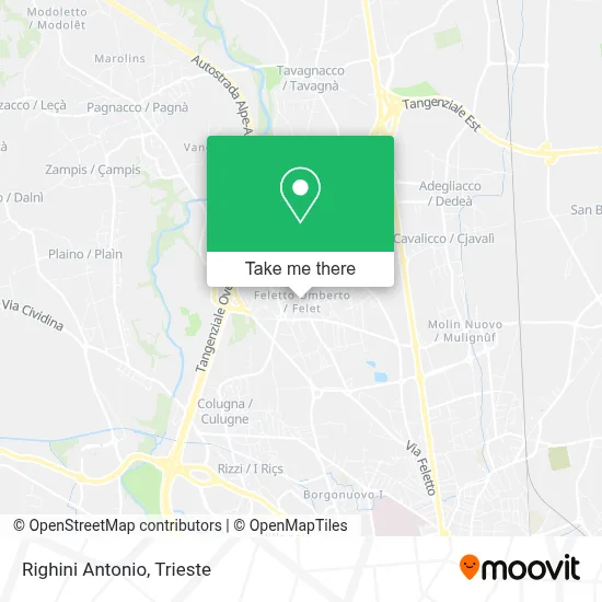 Righini Antonio map