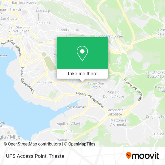 UPS Access Point map