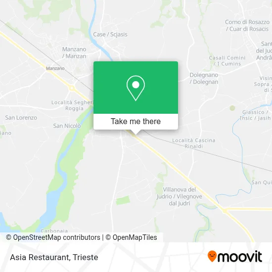Asia Restaurant map