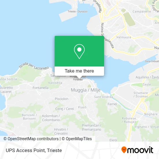 UPS Access Point map