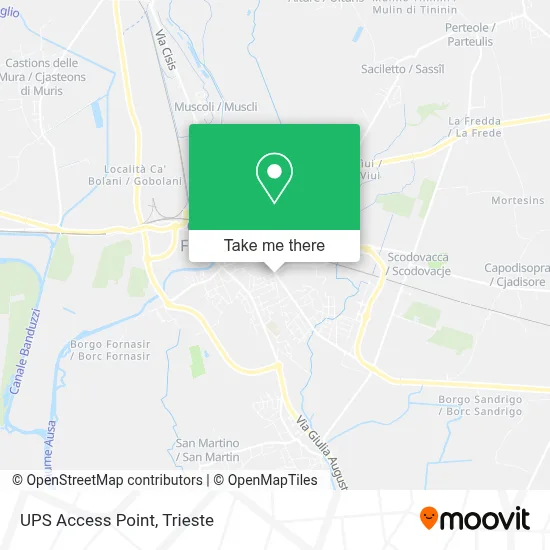 UPS Access Point map