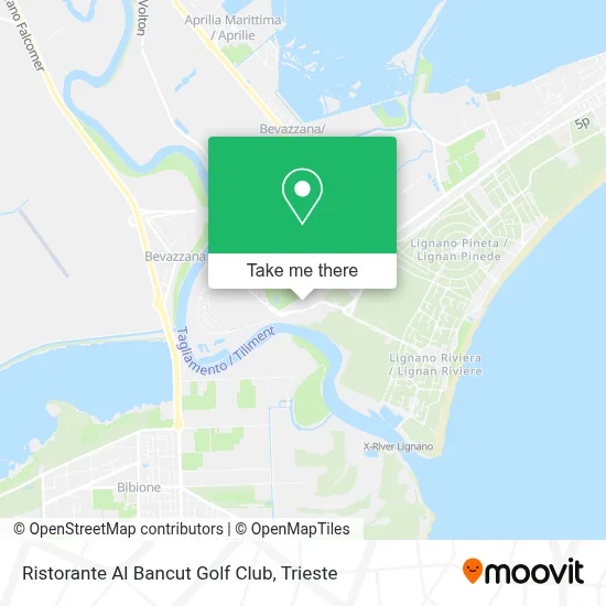 Ristorante Al Bancut Golf Club map