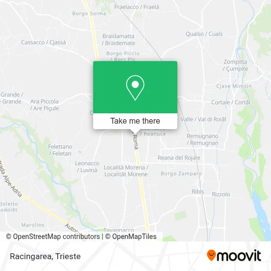 Racingarea map