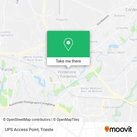 UPS Access Point map