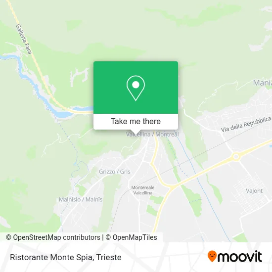 Ristorante Monte Spia map