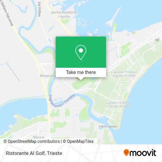 Ristorante Al Golf map